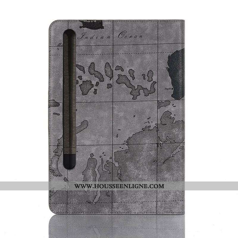 Étui Samsung Galaxy Tab S8 Plus / S7 Plus World Map