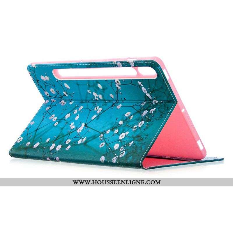 Étui Samsung Galaxy Tab S8 / Tab S7 Branches au Printemps
