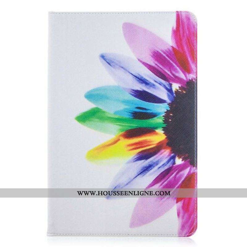 Étui Samsung Galaxy Tab S8 / Tab S7 Fleur Aquarelle