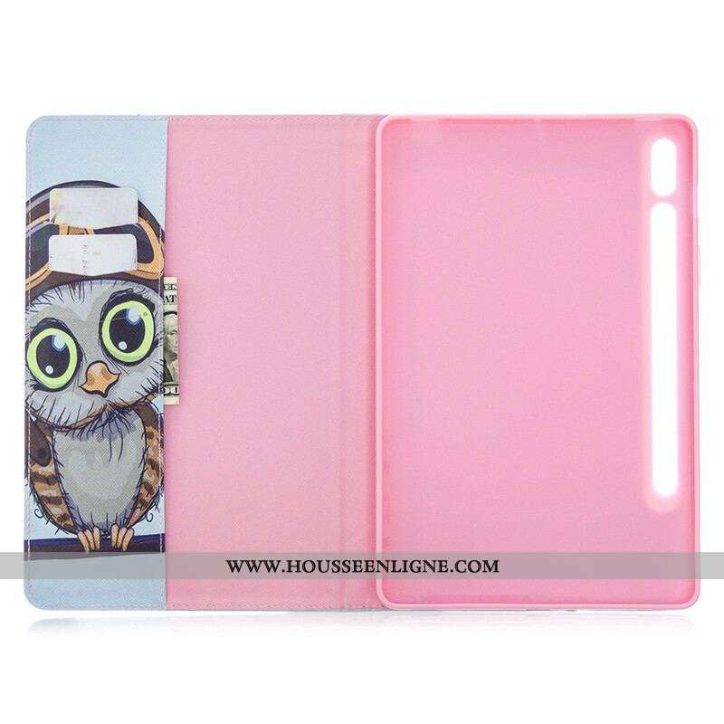 Étui Samsung Galaxy Tab S8 / Tab S7 Hibou Voyageur