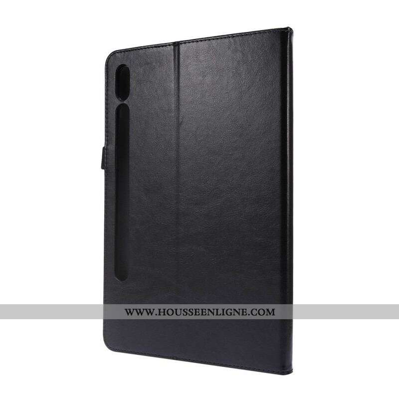 Étui Samsung Galaxy Tab S8 / Tab S7 Simili Cuir Classique