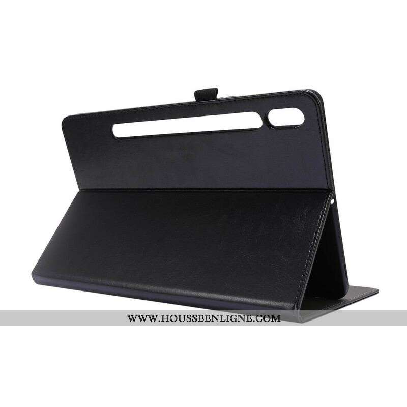 Étui Samsung Galaxy Tab S8 / Tab S7 Simili Cuir Classique
