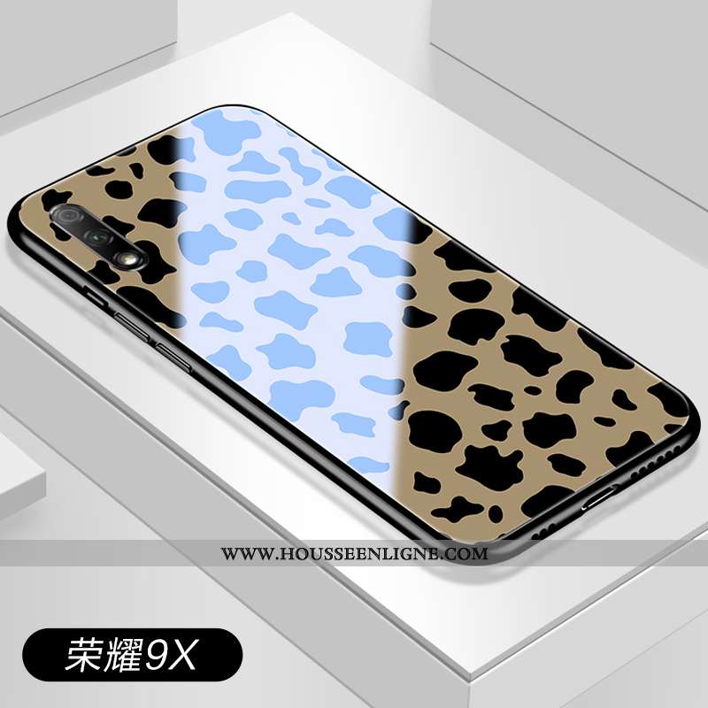 Coque Honor 20 Créatif Tendance Modèle Fleurie Léopard Miroir Tout Compris Noir