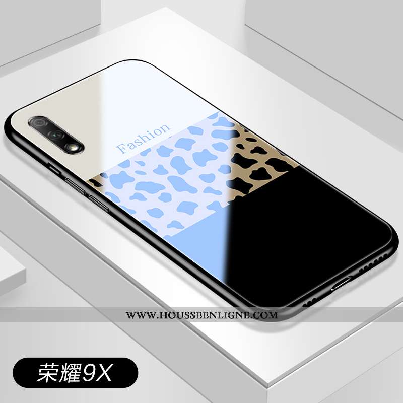 Coque Honor 20 Créatif Tendance Modèle Fleurie Léopard Miroir Tout Compris Noir