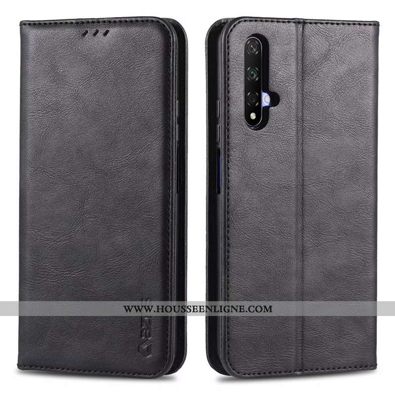 Coque Honor 20 Cuir Protection Nouveau Tout Compris Housse Noir Téléphone Portable