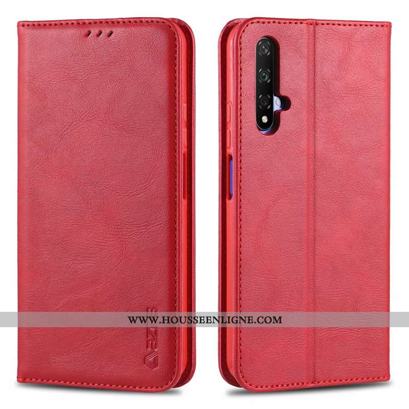 Coque Honor 20 Cuir Protection Nouveau Tout Compris Housse Noir Téléphone Portable