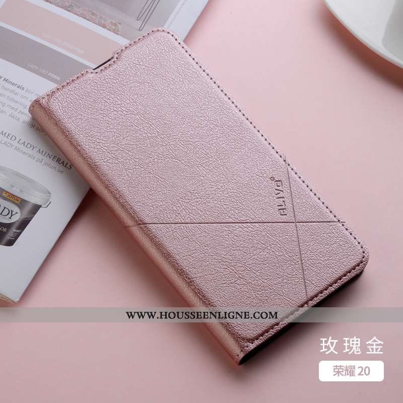 Coque Honor 20 Légère Cuir Tout Compris Clamshell Ultra Téléphone Portable Jeunesse Rose