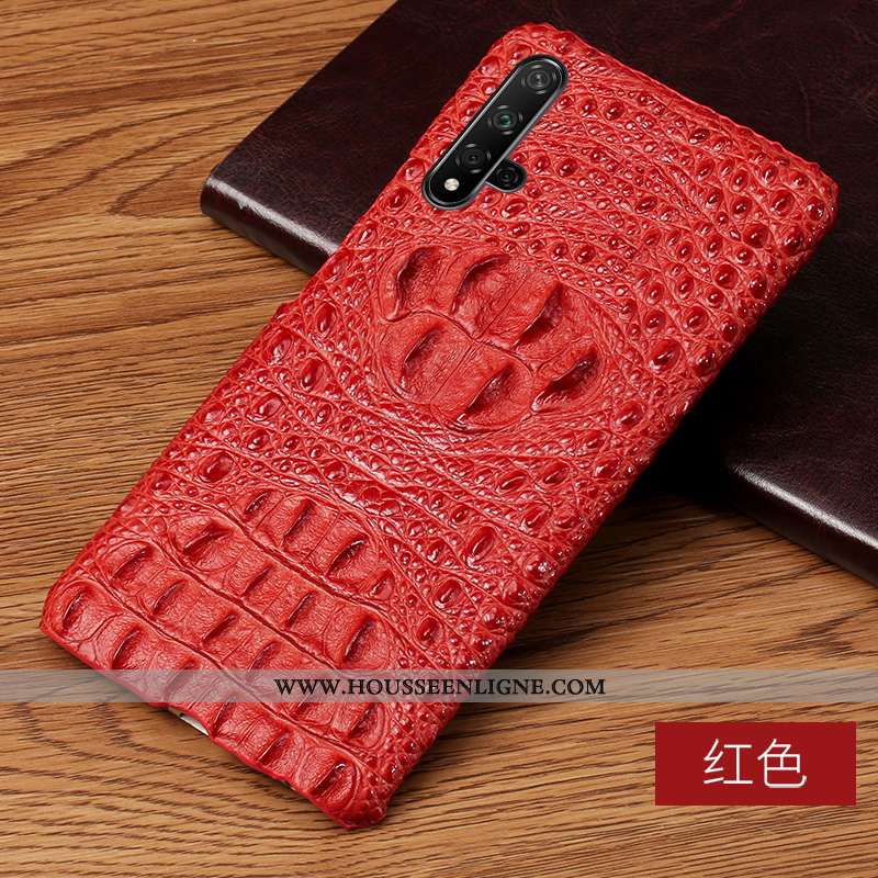 Coque Honor 20 Modèle Fleurie Protection Noir Personnalité Crocodile Business Difficile