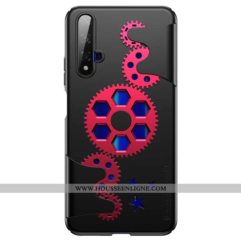 Coque Honor 20 Personnalité Créatif Mode Étui Ultra Noir Net Rouge