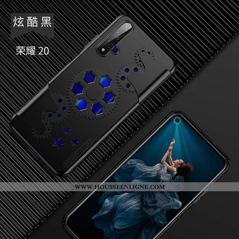 Coque Honor 20 Personnalité Créatif Mode Étui Ultra Noir Net Rouge