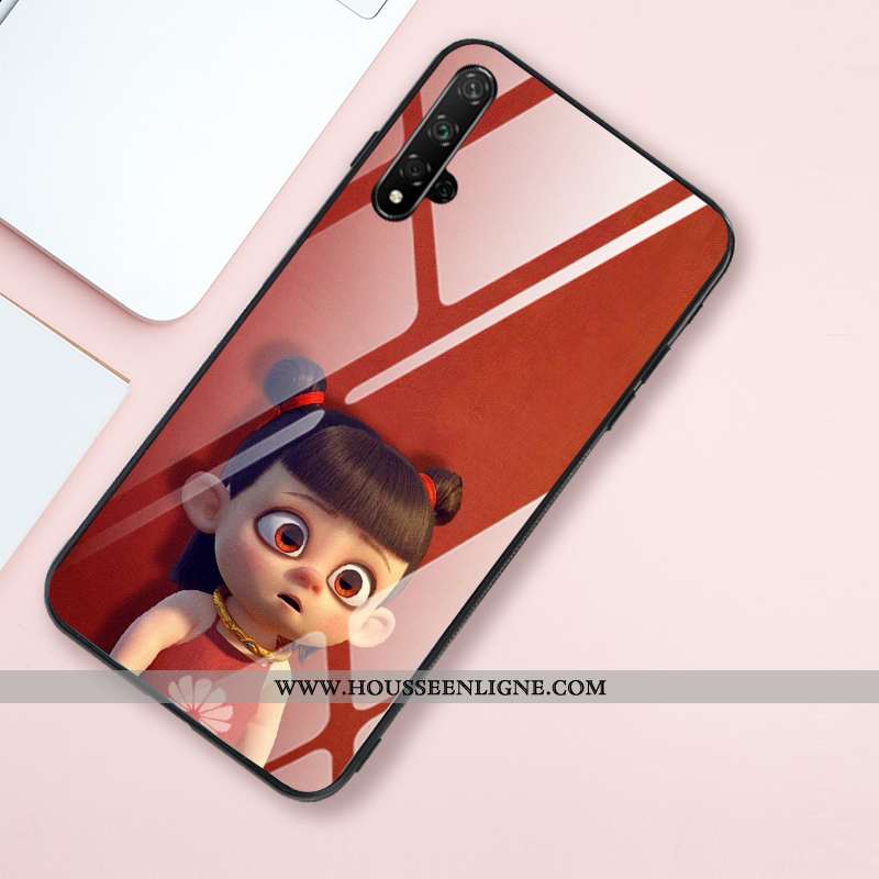 Coque Honor 20 Personnalité Créatif Style Chinois Silicone Rose Net Rouge Téléphone Portable