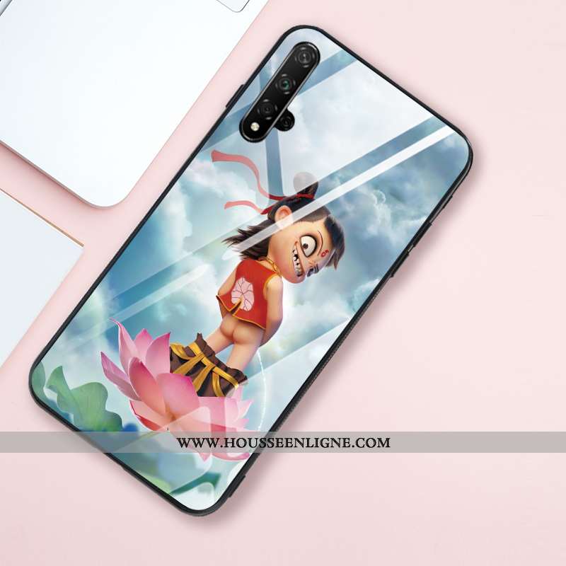 Coque Honor 20 Personnalité Créatif Style Chinois Silicone Rose Net Rouge Téléphone Portable