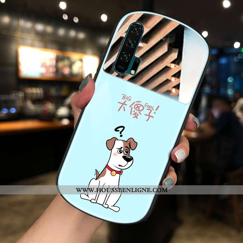 Coque Honor 20 Pro Charmant Verre Bleu Téléphone Portable Amoureux Net Rouge Nouveau
