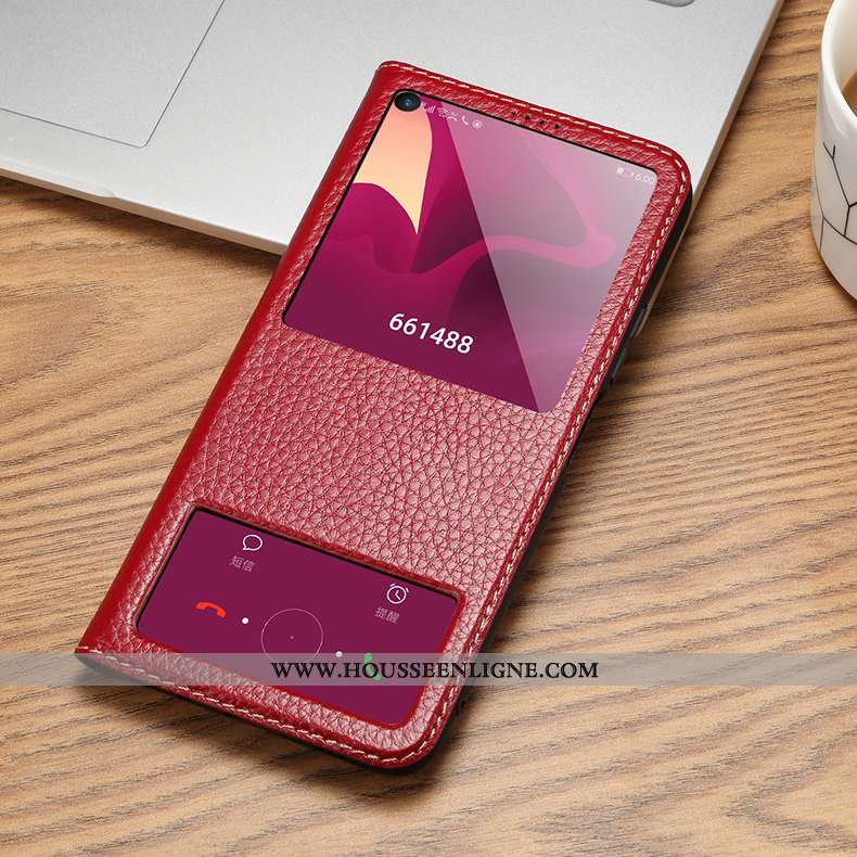 Coque Honor 20 Pro Cuir Protection Business Housse Étui Véritable Marron