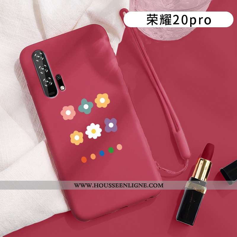 Coque Honor 20 Pro Délavé En Daim Ornements Suspendus Amoureux Téléphone Portable Tout Compris Légèr