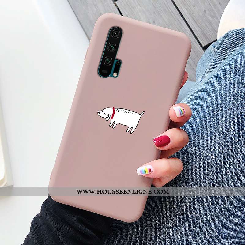 Coque Honor 20 Pro Fluide Doux Silicone Rose Tendance Nouveau Protection Délavé En Daim