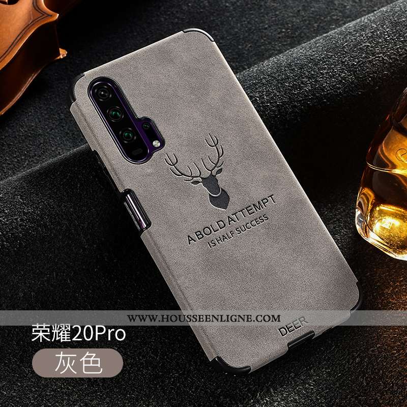 Coque Honor 20 Pro Personnalité Créatif Tout Compris Gris Fluide Doux Elk