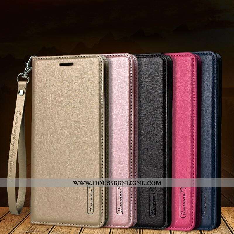 Coque Honor 20 Pro Protection Cuir Véritable Étui Téléphone Portable Cuir Clamshell Portefeuille Ros