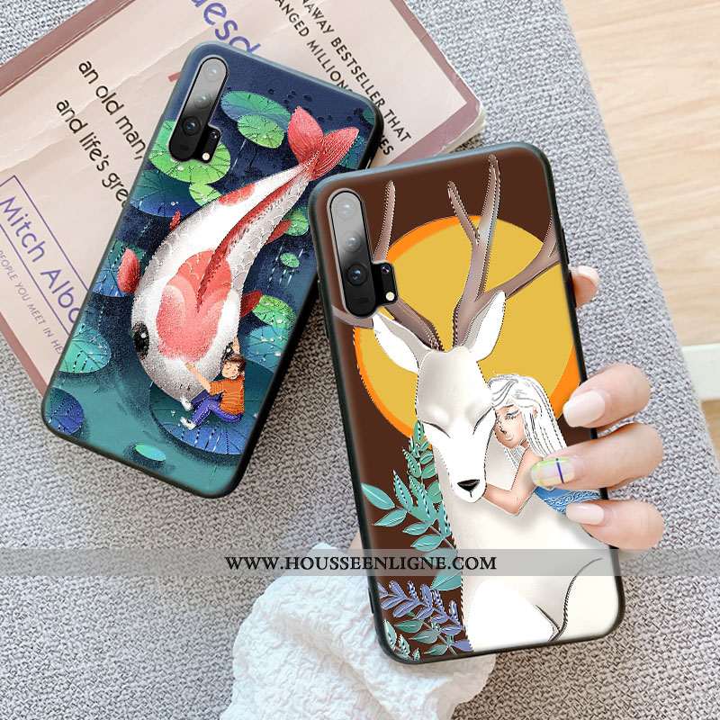 Coque Honor 20 Pro Protection Personnalité Téléphone Portable Art Créatif Tendance Marron