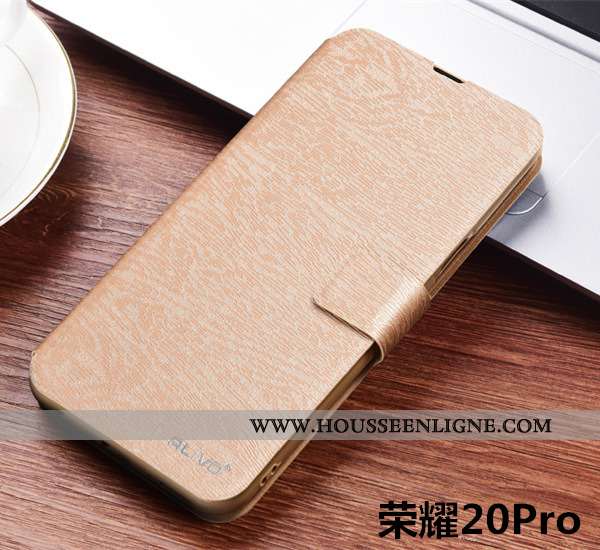 Coque Honor 20 Pro Silicone Protection Téléphone Portable Cuir Jeunesse Clamshell Marron