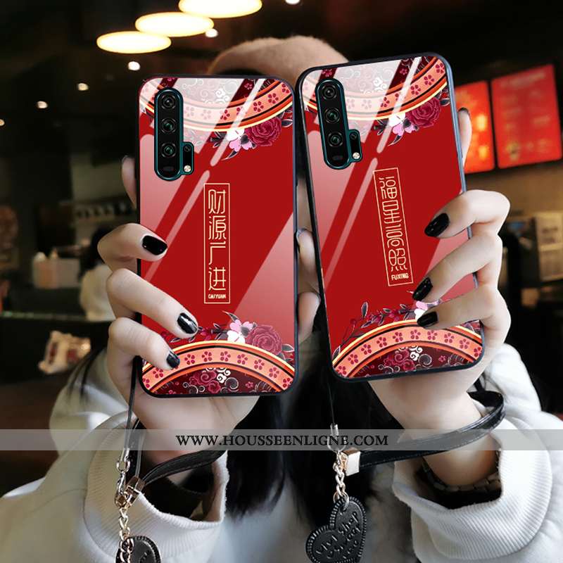 Coque Honor 20 Pro Tendance Imprimé Incassable Totem Téléphone Portable Protection Palais Rouge