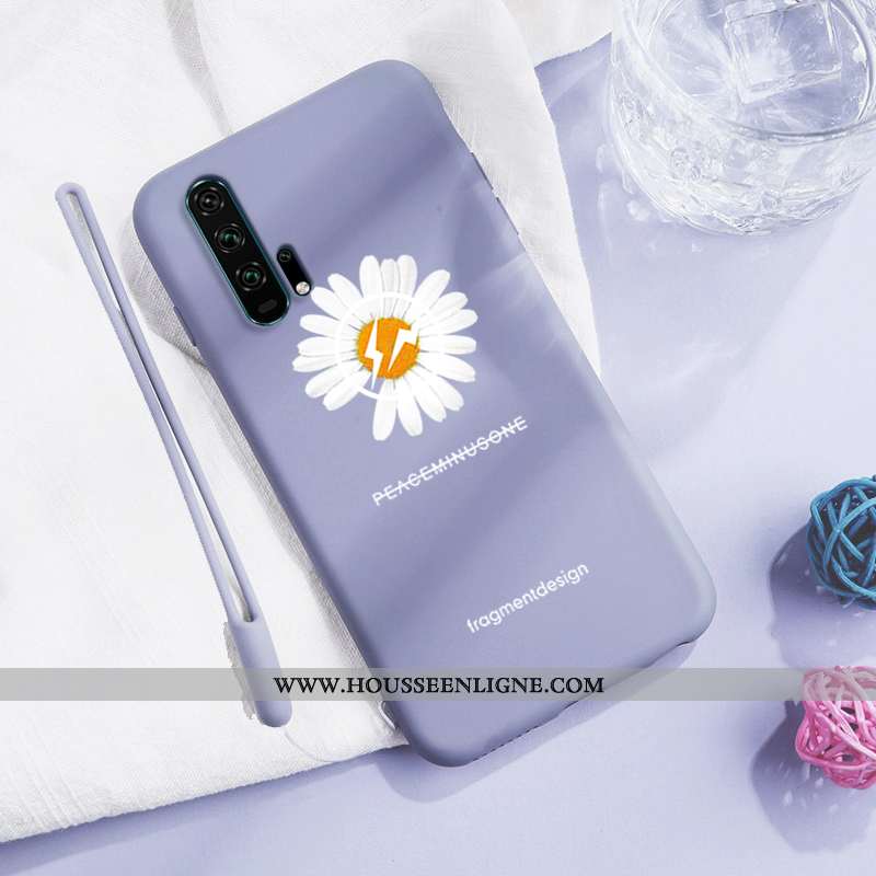 Coque Honor 20 Pro Tendance Silicone Personnalité Vent Bleu Marin Protection Tout Compris Bleu Foncé