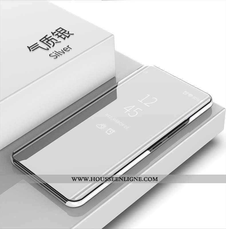 Coque Honor 20 Protection Personnalité Créatif Cuir Légère Étui Argent