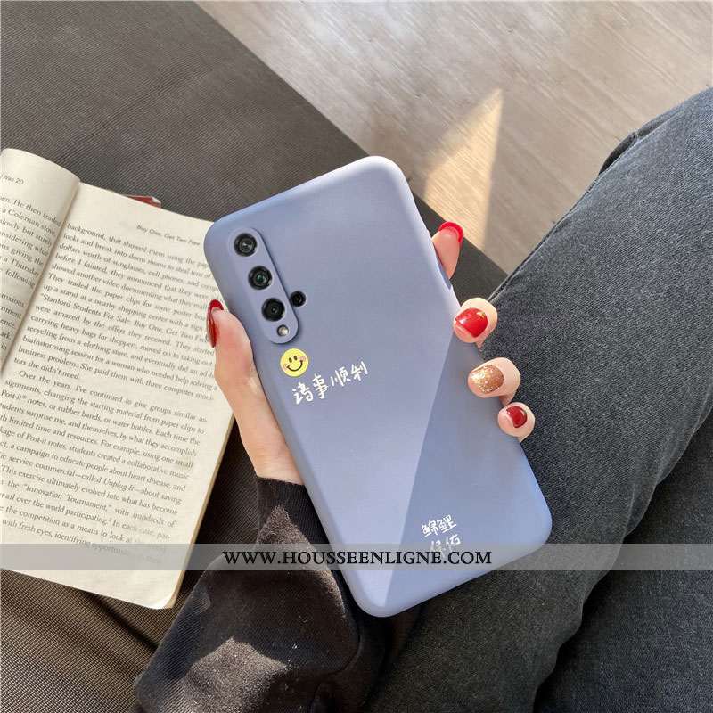 Coque Honor 20 Protection Tendance Étui Bleu Silicone Incassable
