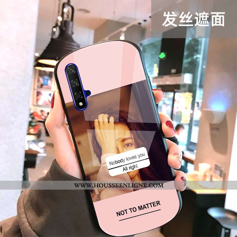 Coque Honor 20 Protection Verre Arc Noir Miroir Tendance Tout Compris