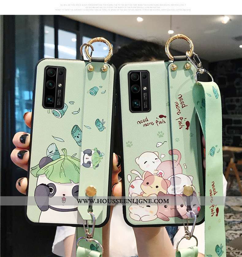 Coque Honor 30 Dessin Animé Ornements Suspendus Téléphone Portable Étui Net Rouge Vert Verte