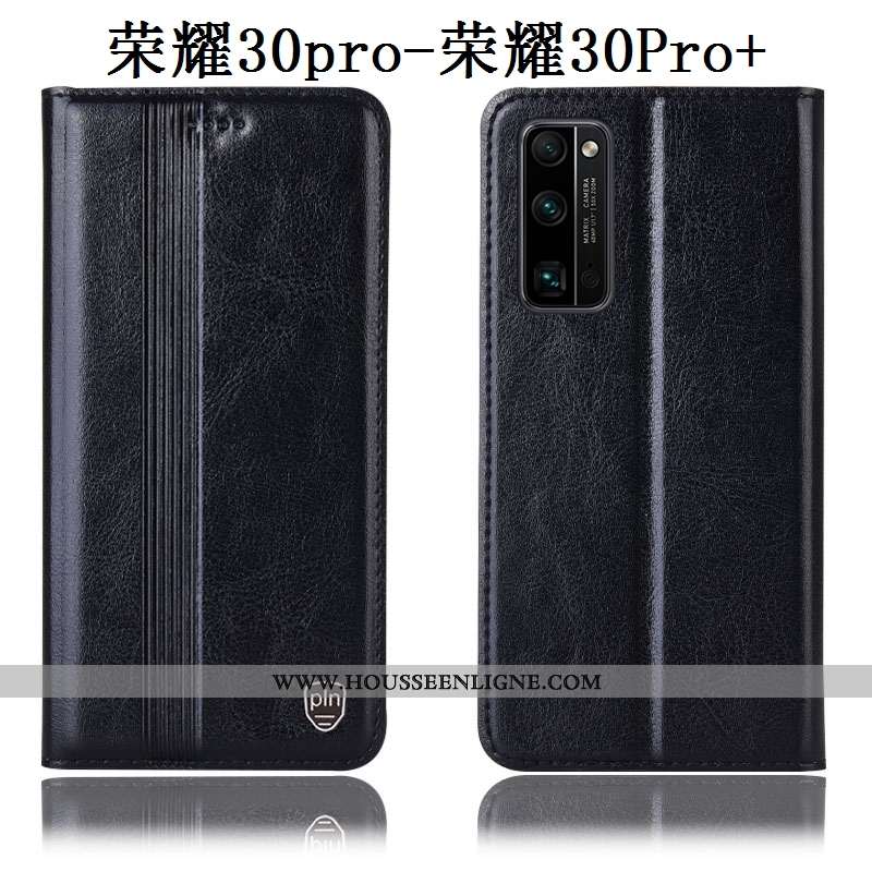 Coque Honor 30 Pro Cuir Véritable Protection Téléphone Portable Housse Incassable Tout Compris Marro