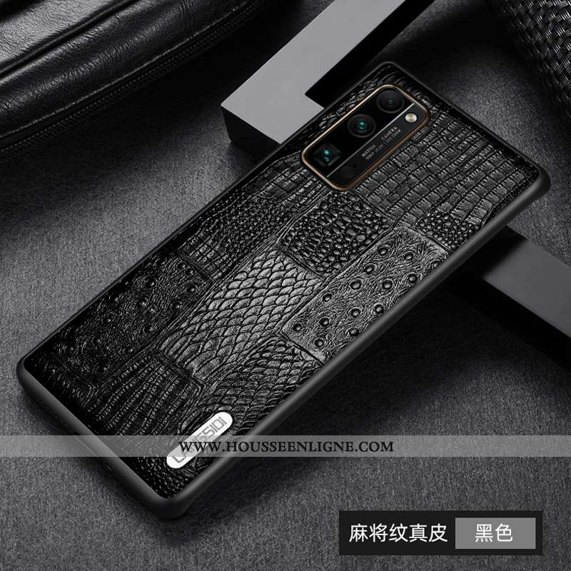 Coque Honor 30 Pro Légère Cuir Personnalisé Tendance Protection Bovins Étui Jaune