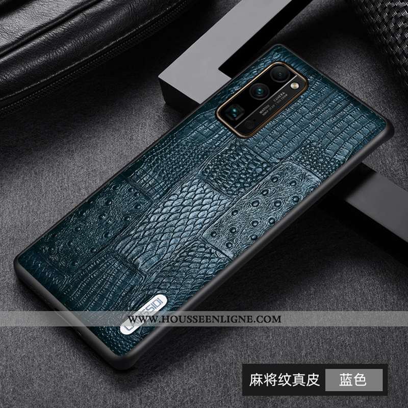 Coque Honor 30 Pro Légère Cuir Personnalisé Tendance Protection Bovins Étui Jaune