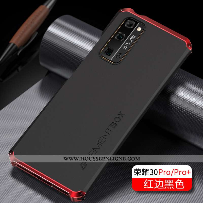 Coque Honor 30 Pro Protection Métal Tout Compris Bleu Marin Tendance Étui Silicone Bleu Foncé
