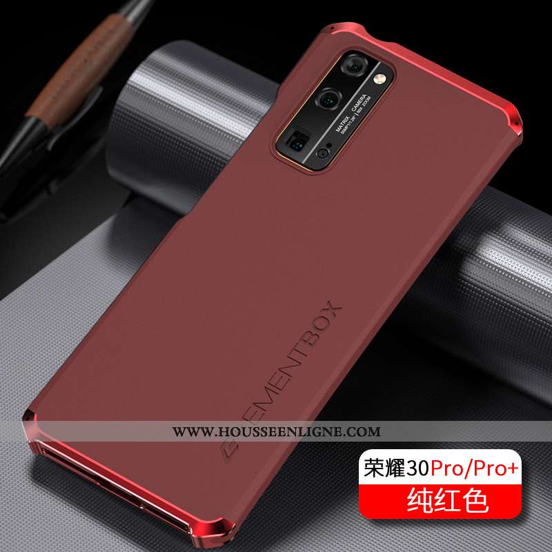 Coque Honor 30 Pro Protection Métal Tout Compris Bleu Marin Tendance Étui Silicone Bleu Foncé