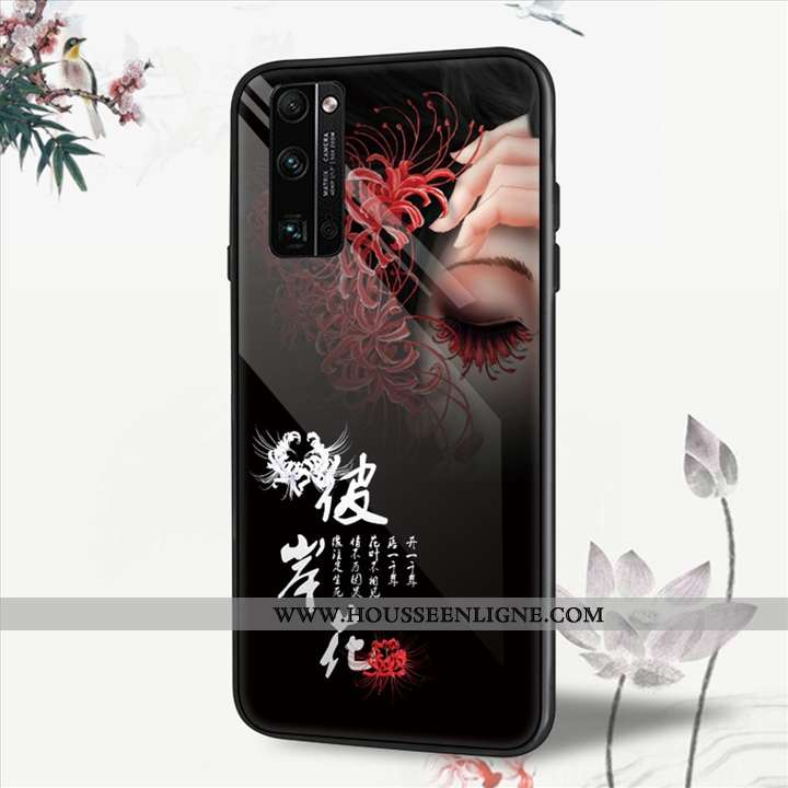 Coque Honor 30 Pro Verre Personnalité Créatif Téléphone Portable Tendance Vent Bleu