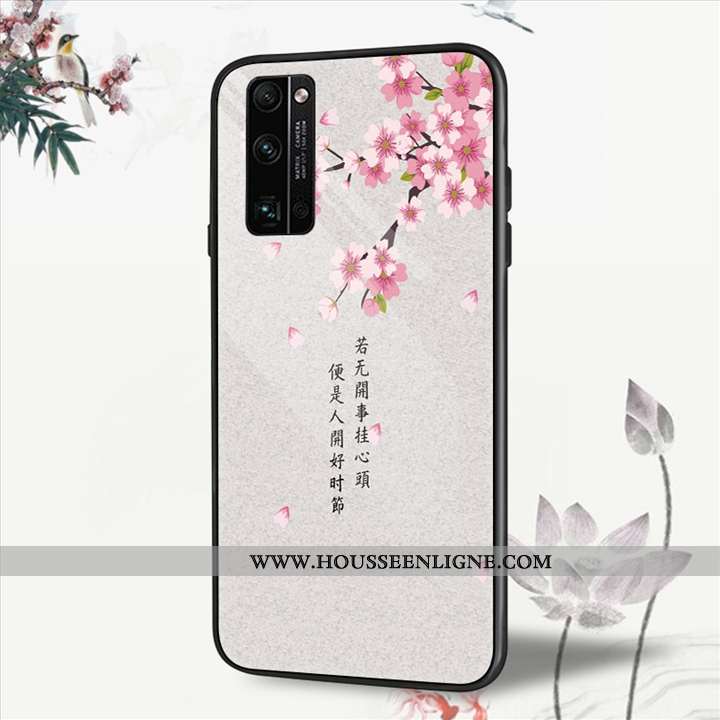 Coque Honor 30 Pro Verre Personnalité Créatif Téléphone Portable Tendance Vent Bleu