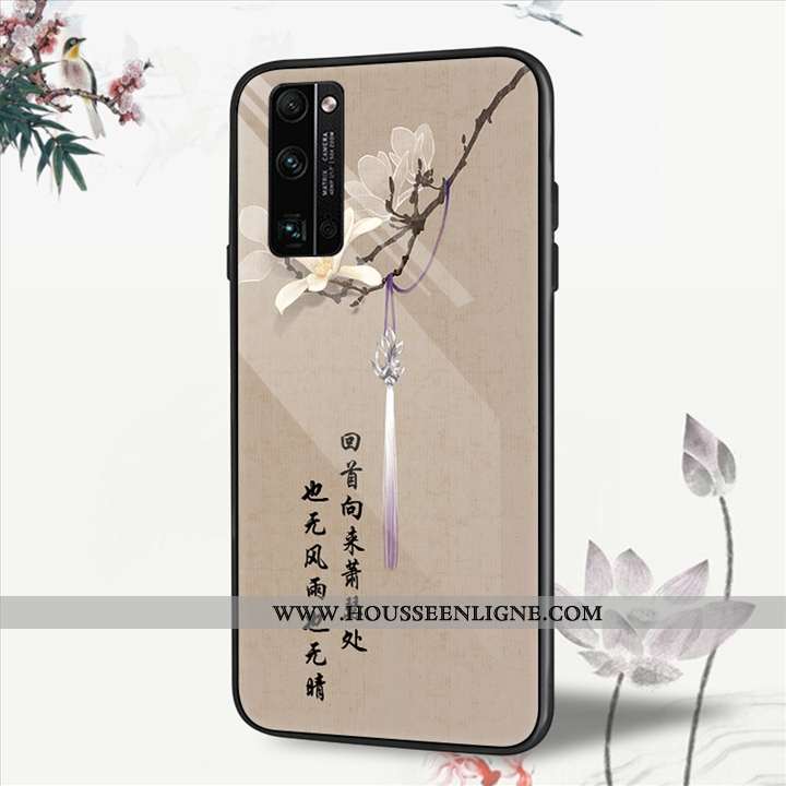 Coque Honor 30 Pro Verre Personnalité Créatif Téléphone Portable Tendance Vent Bleu