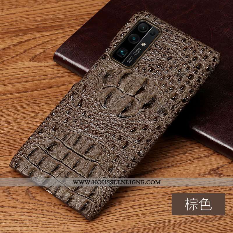 Coque Honor 30 Protection Personnalité Business Incassable Crocodile Téléphone Portable Noir