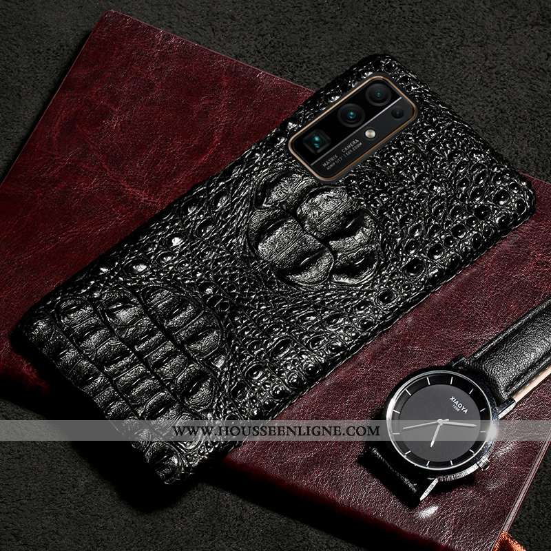 Coque Honor 30 Protection Personnalité Business Incassable Crocodile Téléphone Portable Noir