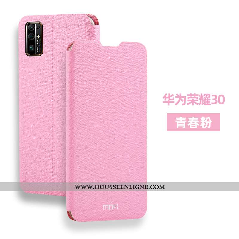 Coque Honor 30 Silicone Protection Tout Compris Rose Incassable Cuir Délavé En Daim