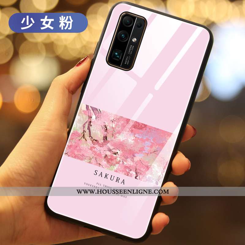 Coque Honor 30 Silicone Verre Incassable Fluide Doux Vert Créatif Verte