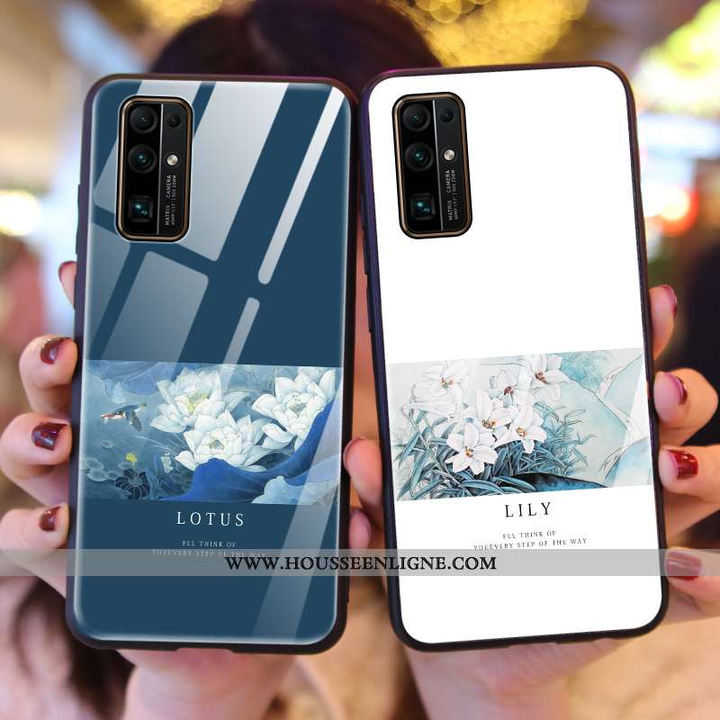 Coque Honor 30 Silicone Verre Incassable Fluide Doux Vert Créatif Verte