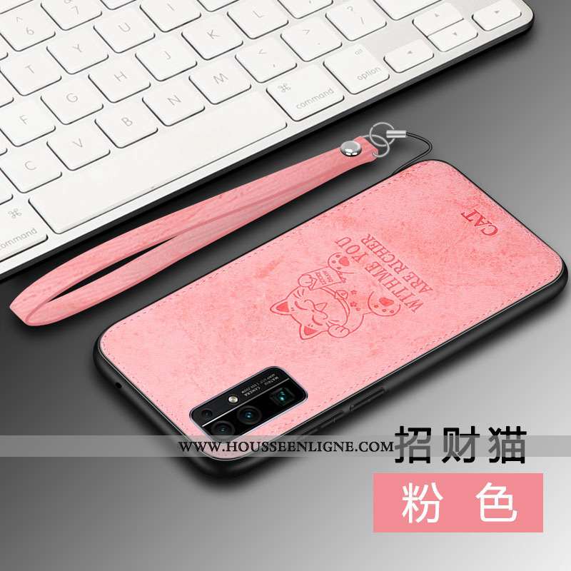 Coque Honor 30 Tendance Cuir Rouge Protection Silicone Charmant Tout Compris