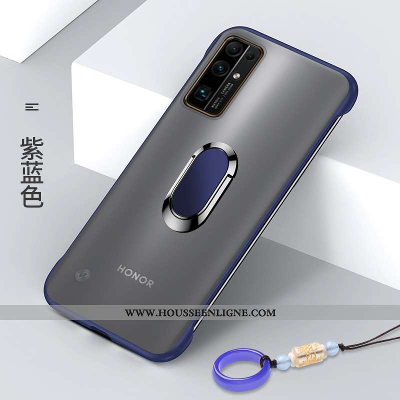 Coque Honor 30 Transparent Délavé En Daim Protection Jaune Silicone Étui Légère