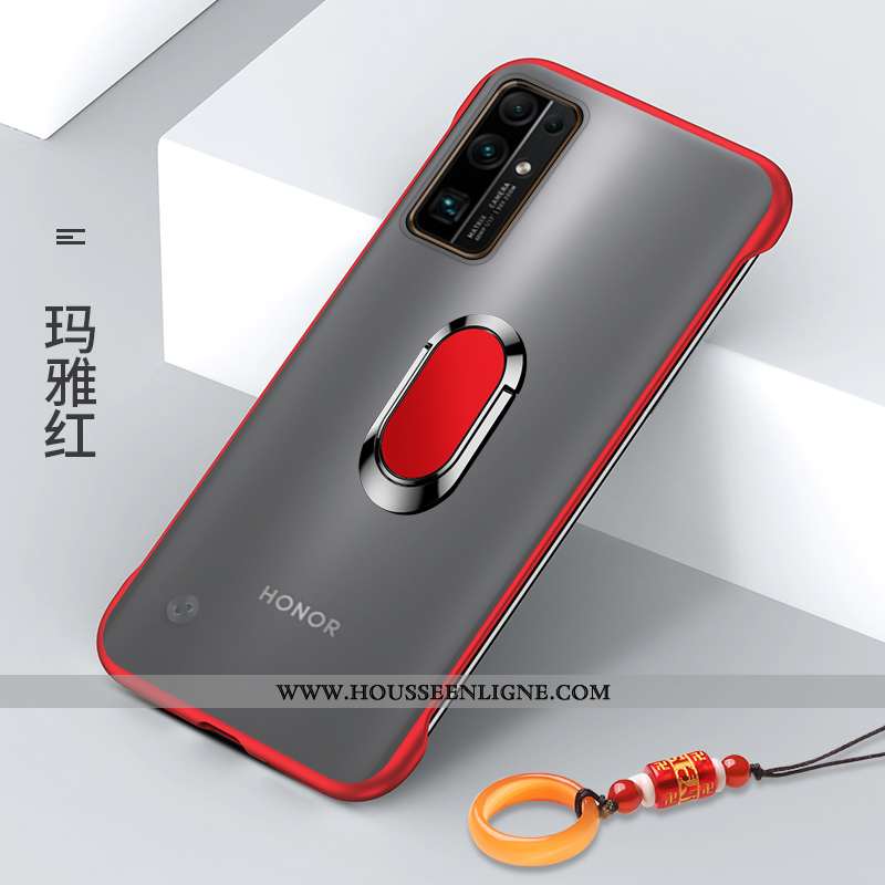 Coque Honor 30 Transparent Délavé En Daim Protection Jaune Silicone Étui Légère