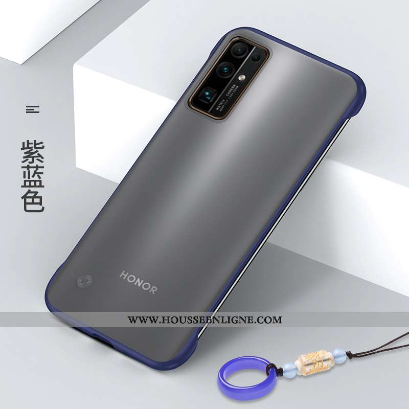 Coque Honor 30 Transparent Délavé En Daim Protection Jaune Silicone Étui Légère