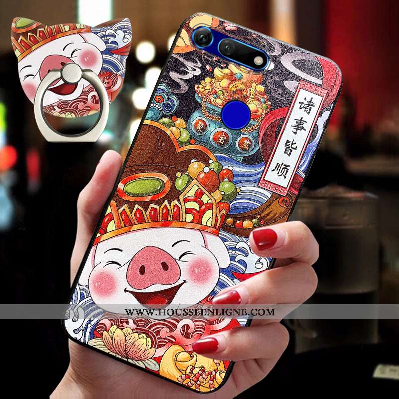 Coque Honor 30s Charmant Tendance Fluide Doux Protection Créatif Silicone Gaufrage Coloré