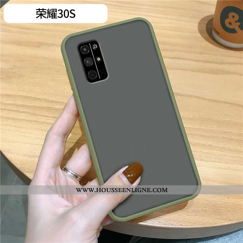 Coque Honor 30s Créatif Ultra Légère Net Rouge Incassable Protection Simple Verte