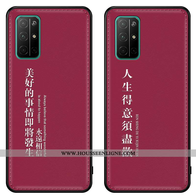 Coque Honor 30s Cuir Modèle Fleurie Rouge Personnalité Silicone Amoureux